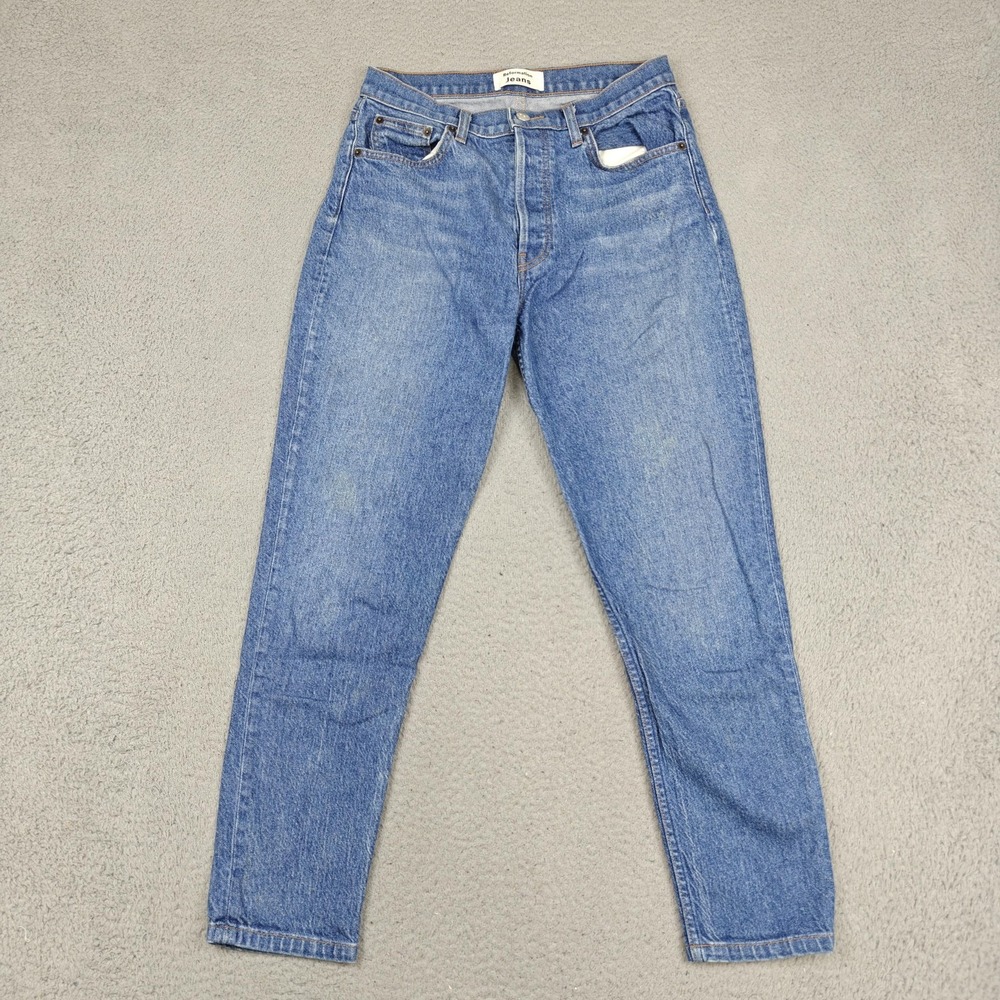 Reformation Jeans Womens 28 Blue Serena High Skinny Crop Stretch Slim Denim